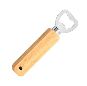 Abrebotellas de madera y acero inoxidable con estilo Abrebotellas con logotipo personalizado de acero inoxidable de estilo clásico Venta superior - Product Image 2