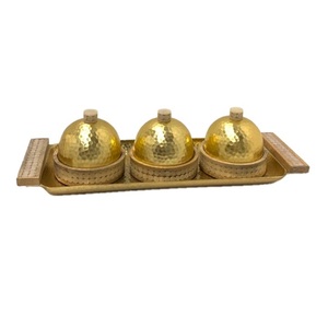 Accueil Hôtel Table DecorationCustomized Handcrafted Decorative Tray Home Hotel Catering Usage Food Server Trays - Product Image 1
