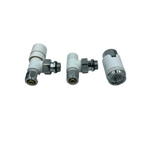 HM <b>Thermostatic</b> Radiator Valves 1/2x16mm White/Chrome Multilayer <b>Thermostatic</b> Head Household <b>Control</b> Included - Product Image 2