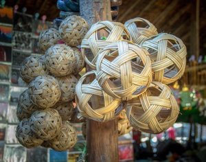 ลูกบอลหวายทรงกลมสำหรับงานหัตถกรรมเซปัคตะกร้อตกแต่งคริสต์มาสปรับขนาดได้ - Product Image 3