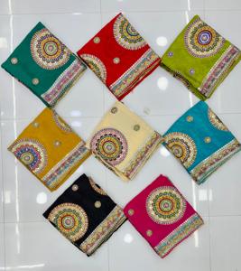 Pure Viscose Gaji Silk Dupatta Longueur de 2.50 mètres, douceur de qualité supérieure et brillance élégante avec des détails complexes, disponible - Product Image 1