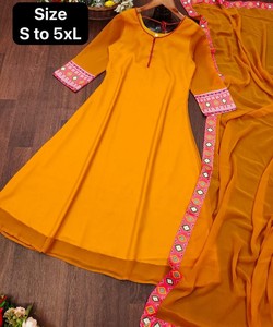 Diseñador indio Lahenga Choli con blusa Diseñador tradicional indio Ropa informal Vestido Rosa colorido Material con Dupatta Bo Alphanumero Shalwar Kameez - Product Image 6
