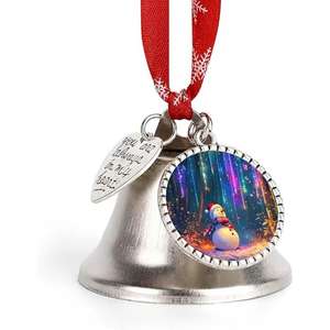 Ornement créatif de décoration de cloche de Noël en métal pour la décoration de maison de fête de vacances Collection de cloche de Noël élégante artistique unique - Product Image 1