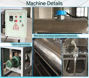 Alimentos Químicos Industrial Instant Baby Flake Food Secador de doble tambor Levadura seca activa Raspador de tambor rotativo Máquina secadora - Product Image 5