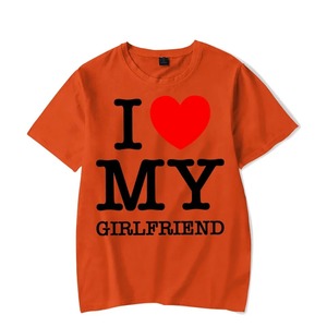 エブリデイカジュアルトップスTシャツグラフィックILove My Girlfriend TシャツILove My Boyfriend <span class=keywords><strong>Shirt</strong></span> Women Short Sleeve Lover Men <span class=keywords><strong>Shirt</strong></span>