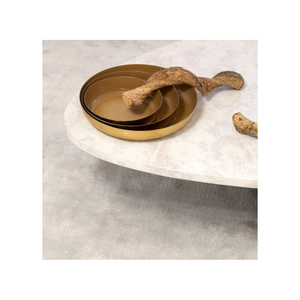 Ensemble de bols décoratifs en métal bronze martelé de quatre finitions texturées artisanales pour table à manger, pièce maîtresse de cuisine, décor de table - Product Image 5