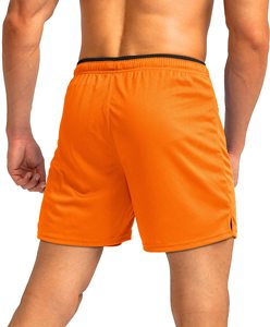 Venta al por mayor de alta calidad de secado rápido Fitness transpirable tela pantalones cortos hombres entrenamiento gimnasio deportes pantalones cortos desgaste - Product Image 3
