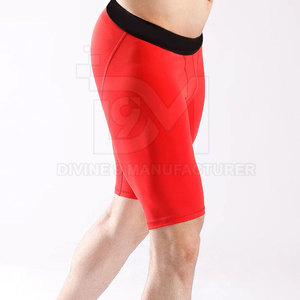 Short de compression pour homme le plus vendu 100% polyester décontracté motif solide taille moyenne logo personnalisé vente en gros au meilleur prix - Product Image 4