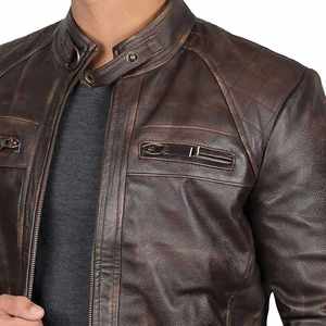 Veste en cuir sur mesure de haute qualité pour homme, coupe ajustée, longue, en toile imperméable, respirante, anti-UV 2026 - Product Image 5