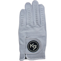 Guantes de Golf de Cuero Genuino Kamboh con Logotipo Personalizable, Transpirables, con Protección UV, Duraderos, de Secado Rápido, Antideslizantes, para Uso Deportivo, para Mano Izquierda