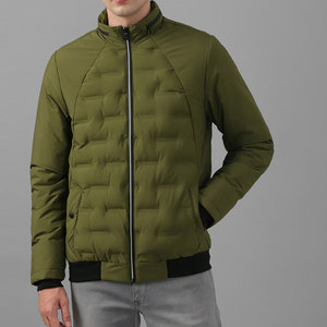Veste bouffante pour hommes à la mode, vêtements d'hiver haut de gamme coupe ajustée, veste en duvet vierge unie - Product Image 2
