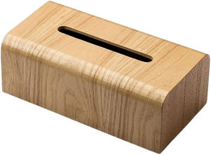 Unfinished Wood tissue box for Kitchen <b>Tables</b> and Countertops - Product Image 2