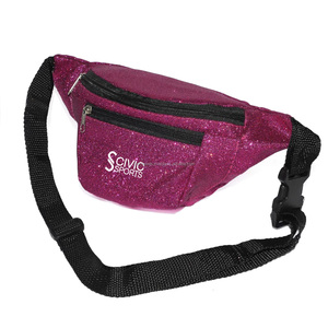 Women's Glitter Fanny Pack Holographic Waterproof Shiny Waist Bag Crossbody <b>Backpack</b> for Running - Product Image 6