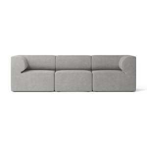 Contemporary 3-Seater Eave Square Fabric <b>Sofa</b> Upholstered with Extendable Feature for Home Living Room Furniture - Product Image 5