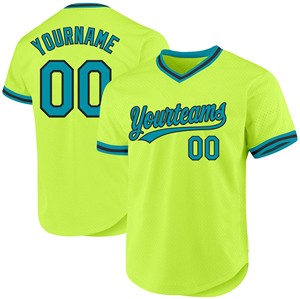 Maillot de baseball rétro personnalisé avec impression par transfert thermique, motif 3D, col en V, taille adulte unisexe, ajouter un nom et un numéro - Product Image 2