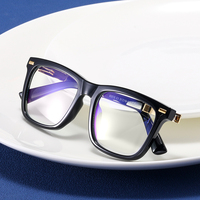 Montures de lunettes carrées tendance personnalisées, lunettes anti-lumière bleue assorties à des lunettes de myopie, montures de lunettes TR90