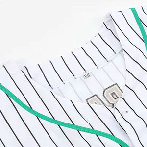 Maillot de baseball respirant imprimé par transfert thermique personnalisé, manches courtes, prix abordables, maillot de baseball vierge - Product Image 6