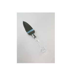 Juego de cuchillo y servidor de acero para pastel Mango de cristal acrílico Vacaciones Acción de Gracias Navidad y artesanía de la India - Product Image 4