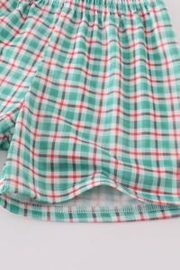 Charmant bleu pomme noeud français spandex/polyester ensemble de shorts décontractés intelligents pour garçons classique enfant en bas âge tenue conception détaillée - Product Image 5