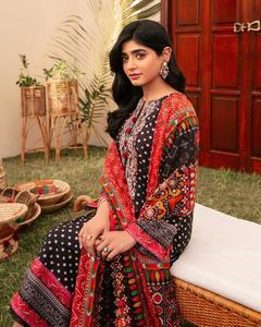 Nuevo Salwar kameez traje diseñador indio paquistaní nuevo diseño superior cuello bordado impreso vestido césped Kurti colección - Product Image 4