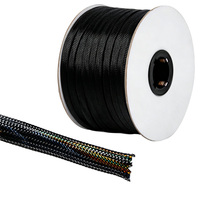 Protector Ignífugo Profesional de PET, Funda Trenzada Expandible para Cables, Malla Flexible para Protección de Cables
