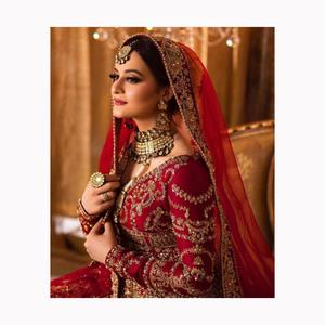 Robe de mariée indienne pakistanaise brodée Collection fête porter derniers vêtements de Style Shalwar Kameez vente chaude - Product Image 1