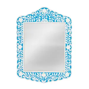 럭셔리 홈 장식 거울 뼈 속지 흑백 거울 프레임 저렴한 가격에 벽 장식 거울