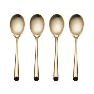 Cubiertos de acero inoxidable gris plateado, cuchara para servir, juego de cubiertos con mango antiguo, perfecto para cuchara de boda, artículos de servidor de mesa - Product Image 4