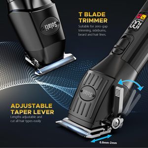 Kit de tondeuses à cheveux sans fil pour hommes avec écran LED, tondeuse à barbe sans fil pour enfants, kit de toilettage alimenté par batterie - Product Image 4