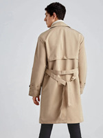 Nouveau Manteau Long en Laine Très Tendance pour Hommes, Qualité Supérieure, Collection Automne-Hiver, Vente en Gros