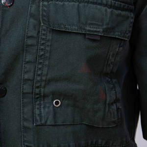 Veste en jean noire pour homme la plus confortable, toile de haute qualité, tissu fin, prix de gros - Product Image 4