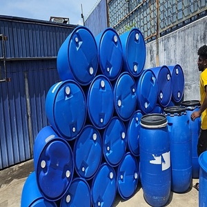 Venta al por mayor de tambor de barril de plástico de alta calidad 200 litros HDPE tambor azul de Parte superior abierta perfecto para el almacenamiento de productos químicos - Product Image 5