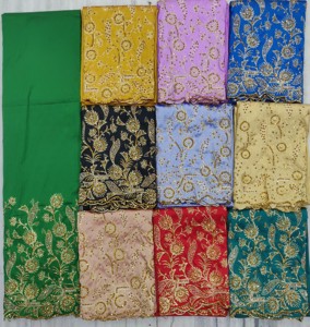Tissu satiné de qualité supérieure à motif exclusif somalien Gorgura, broderie et travail de pierres, lourd, résistant aux taches, pour tenue de soirée - Product Image 3