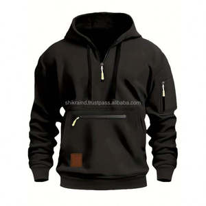 เสื้อฮู้ดดี้ทรงบ็อกซี่ ผ้าฝรั่งเศสเทอร์รี่เนื้อหนัก 500gsm คุณภาพสูง ผลิตจากผ้าฝ้าย 100% สำหรับฤดูใบไม้ร่วง  รับปักโลโก้ตามแบบ  สำหรับผู้ชาย - Product Image 5