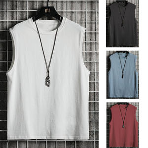 High Quality Men's Tank Top for Sports Gym Workout and Training Solid Color High Quality Print Size XL for Summer <b>Running</b> - Product Image 3