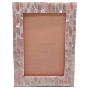 Cadre photo personnalisable en nacre avec finition artisanale de qualité supérieure, option de logo personnalisé pour une décoration de chambre luxueuse - Product Image 1