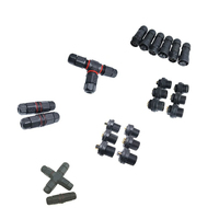 Connecteur de câble pour éclairage LED de culture, M12 étanche IP67, en plastique et cuivre, mâle/femelle, 2 à 8 broches