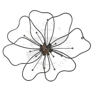 Acentos de pared de metal en forma de flor de la mejor calidad de diseño antiguo para la sala de estar del hogar y la decoración del hotel - Product Image 3