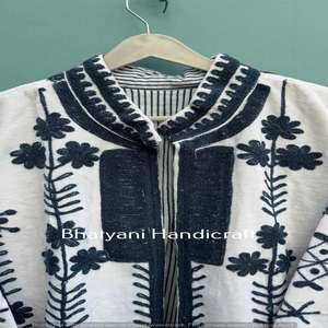 Chaqueta acolchada de terciopelo indio, abrigo corto de invierno, bata de Casa nupcial, relleno de algodón, Unisex, tamaño y Color personalizables - Product Image 3