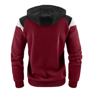 Ventes en gros de sweats à capuche pour hommes, taille plus, zippés, doublés, anti-froissage, logo brodé personnalisé, 100% coton - Product Image 5
