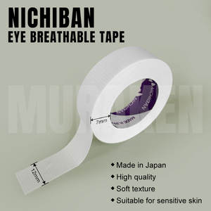 Cinta Adhesiva para Extensión de Pestañas Nichiban para Ojos Sensibles, Cinta Médica, 24 Piezas/Caja - Product Image 3