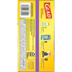 Glad ForceFlex Sacs poubelle de cuisine de 13 gallons de hauteur, Gain Lavender , 40 sacs - Product Image 2