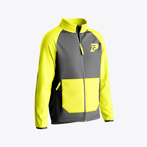 Chaqueta de lana ligera de alta calidad para hombre, ropa deportiva cálida con cremallera y logotipo personalizado, chaqueta de entrenamiento transpirable para correr al aire libre - Product Image 2