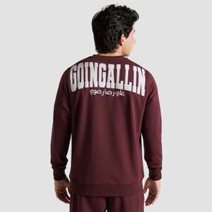 เสื้อฮู้ด GA RR สีแดงเลือดหมู ผ้าฝ้ายถัก 100% ทรงปกติ ปักลาย 3 มิติ พิมพ์ลายสกรีน ดีไซน์แบบ Patchwork - Product Image 1