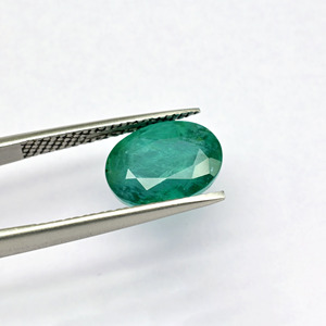 Terre artisanale extraite 11X8.5MM taille ovale émeraude zambienne pierre précieuse en vrac IGI certifié pierre émeraude non chauffée pour collier - Product Image 2
