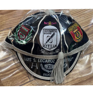 Las mejores gorras tradicionales de Rugby con honores, gorra holgada de Cricket con trenza plateada y borla - Product Image 4