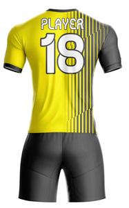 Maillots de football personnalisés par sublimation à manches courtes, antibactériens, séchage rapide, avec motif nom de joueur Nestrue Sports - Product Image 3