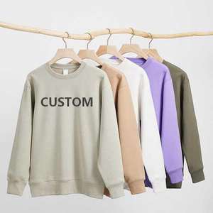 เสื้อสเวตเตอร์คอตตอนขนแกะ100% สำหรับผู้ชายทรงหลวมปรับแต่งได้อย่างเต็มที่เสื้อกันหนาวกันลมเป็นมิตรกับสิ่งแวดล้อม - Product Image 1