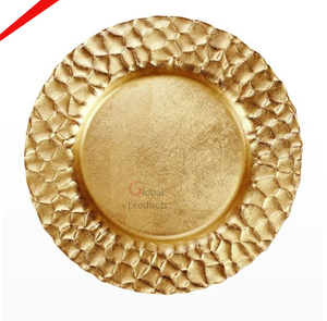 Plaque de chargeur de forme ronde en acier inoxydable et métal fini argent de la meilleure qualité pour hôtel, restaurant et bar - Product Image 5