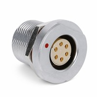 Connecteur circulaire BEXKOM série F IP68 étanche à montage sur panneau métallique, 6 broches plaqué or, économique
